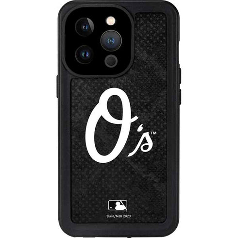 MLB Baltimore Orioles Dark Wash iPhone 15 Pro Waterproof Case